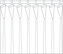 Barrel Pleat/Goblet Pleat