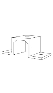 Top Hat- Bottom Termination Bracket